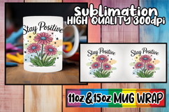 Charming whispers 11oz 15oz mug wrap, Flowers Quote Product Image 1