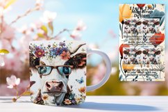 Whimsical Cow Pattern Sublimation Product Image 1
