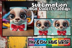 11oz 15oz Mug Wrap 3D Christmas Design PNG Product Image 1