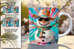 Sunny Snowman Bliss: 11oz/15oz Holiday Wraps Product Image 1