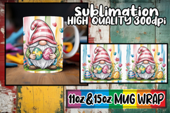 Inspiring sunsets 11oz 15oz sublimation wrap, Easter Gnomes Product Image 1
