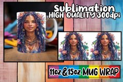 Vibrant Woman Portrait 11oz &amp; 15oz Mug Sublimation Variety Product Image 1