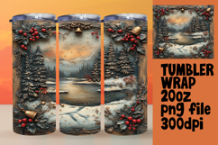 MODERN 20oz Sublimation Design , Christmas Product Image 1