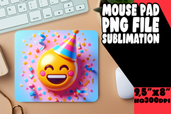 PLAYFUL DESK MAT FUN SUBLIMATION, 3D Emoji Product Image 1