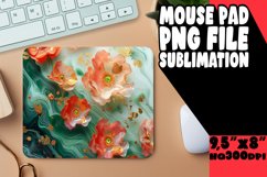 Marble Flower 3D Mouse Pad Pattern for Sublimation Product Image 1