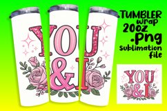 Unique Artwork for 20oz Tumbler , Valentines Product Image 1