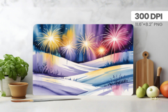 Happy New Year Cutting Board PNG Festive New Year's Eve 2026 Product Image 1