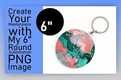 Artistic Round Design Keychain Template , Abstract Pattern Product Image 1