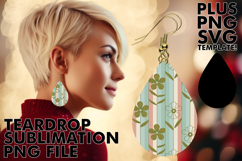 Bright Teardrop Earrings DESIGN IDEAS, Gold Flower Product Image 1