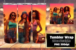 Afrocentric 3D Tumbler Wrap 20oz Sublimation Product Image 1