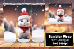 Cartoon Winter Fantasy 3D Wrap 20oz Product Image 1