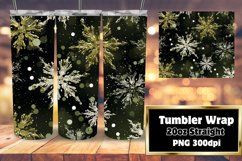 Winter Elegance 3D Snowflakes Pattern Wrap 20oz Product Image 1