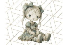Creepy Dolls Clipart PNG Haunted Toy Characters Product Image 5