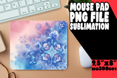 Blissful Mouse Pad Sublimation Magic, Watercolor Patter Product Image 1