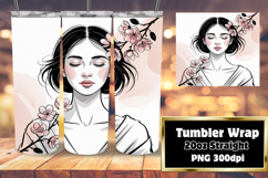 Dynamic 20oz Tumbler Design , Beauty Woman Product Image 1