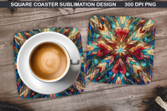 Valentine Coaster Sublimation, Valentine Coaster PNG Design Product Image 1