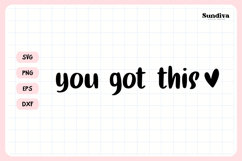 Funny Rearview Mirror Decal Sticker Saying | You Got This Product Image 3