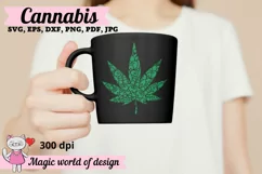 Marijuana Mandala svg for cricut, Cannabis Zentangle svg Product Image 3