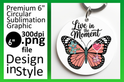 Gorgeous Circle Design for Sublimation , Butterfly Product Image 1