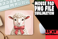 Cheerful MOUSE PAD Sublimation PNG, Valenines Animals Product Image 1