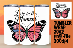 20oz Tumbler Wrap for DIY , Butterfly Product Image 1