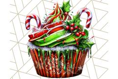 Christmas Cupcake PNG Clipart, Cute Food PNG, Holiday Treat Product Image 5