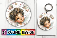 Lovely Valentine&#039;s Serenity: Keychain Sublimation Product Image 1