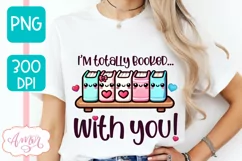 Valentines PNG design for book lovers, bookish shirt PNG Product Image 2