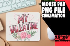 Blissful Mouse Pad Sublimation Ideas, Valentines Product Image 1