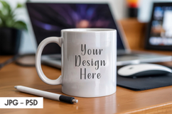 Plant Desk Mug Mockup PSD Product Image 1