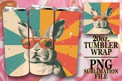 Retro Animal Portrait Tumbler Design 20oz Product Image 1