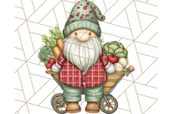 Farmer Gnome Clipart, Cute Farm Gnomes PNG Illustrations Product Image 5