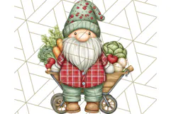 Farmer Gnome Clipart, Cute Farm Gnomes PNG Illustrations Product Image 5