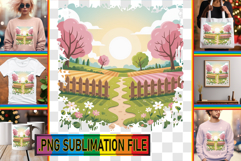 Cozy TSHIRT Gift Ideas PNG, Spring Product Image 1