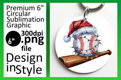 Sophisticated Round Design Keychain Art , Holiday Product Image 1