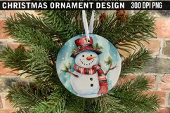 Christmas Ornament Sublimation PNG Design Product Image 1