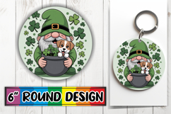 Cozy Keychain Round Design, St Patricks Product Image 1