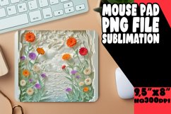 3D Flower in Hole for Mouse Pad Sublimation PNG Product Image 1