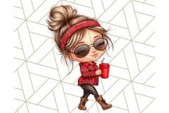 Sassy Mom Coffee PNG Clipart, Messy Bun Mom Life PNGs Product Image 4