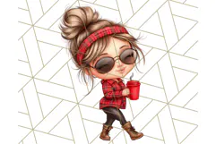 Sassy Mom Coffee PNG Clipart, Messy Bun Mom Life PNGs Product Image 4