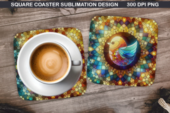 Chicks Coaster Sublimation, Easter Coaster PNG Design Product Image 1