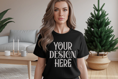 Black Gildan 18500 Sweatshirt Mockup, Unisex mockups Product Image 1