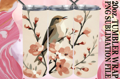 Sweet Inspirations 20oz tumbler wrap, Birds Product Image 1