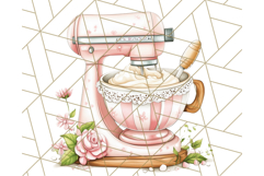 Cottagecore Kitchen Mixer, Apron PNG Clipart, Retro Floral Product Image 5