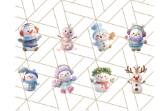 Adorable Snowman Character PNG Clipart Product Image 5