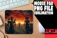Playful Desk Pad Design Sublimation, Horror Halloween Product Image 1