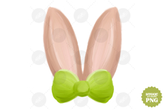 Coquette Easter Bow Bunny Ears Sublimation PNG Bundle Product Image 3