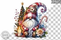 Christmas Gnome Sublimation - Clipart PNG Design Product Image 1