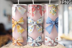 Spring Fling Bow Tumbler Wrap -High Quality 300 Dpi Product Image 1