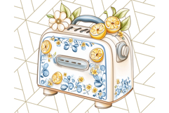 Mediterranean Cottagecore Kitchen PNG Clipart with Lemons Product Image 5